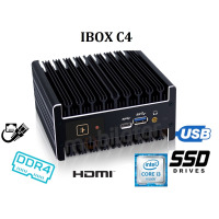 IBOX C4 v.6 - A small miniPC with 32GB RAM DDR4, USB connectors, type-C, RJ-45 LAN and a dual-core Intel processor 