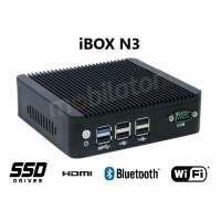 IBOX N3 v.6 - MiniPC z procesorem Intel Celeron, złączami 4x USB 2.0, 1x HDMI, 2x USB 3.0, 1x RS232 oraz 2x RJ-45 LAN, dyskiem 512GB SSD i pamięć 8GB RAM