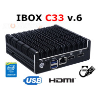 IBOX C33 v.6 - Rugged miniPC with Intel Celeron processor, 8GB RAM, BT, WiFi and 512GB SSD disk, USB and RJ-45 ports