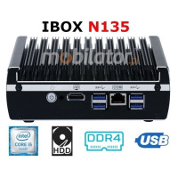 IBOX N135 v.13 - Capacious miniPC with Intel Core processor, 1TB HDD, 16GB RAM, 6x LAN, 4x USB 3.0 and support for Windows, Linux