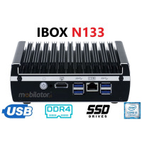 IBOX N133 v.11 - Rugged miniPC with dual-core Intel processor, 4x USB 3.0 and 6x LAN ports