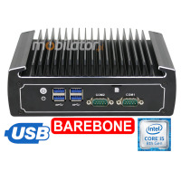 IBOX N1552 v.1 - miniPC BAREBONE version with quad-core Intel Core i5 processor, 4x USB 3.0, 2x RS232 and 1xSIM ports