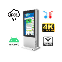 NoMobi Trex 43 v.11.1 - Resistant to weather conditions (IP65) 43 inches totem with 4K resolution, allowing for displaying advertisements at low and high temperatures, with air delivery (approx. 14 days)