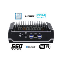 IBOX N187 v.6 - Alumiuniowy miniPC z wydajną pamięcią RAM DDR4, szybkim dyskiem SSD i modułem WiFi z Bluetooth 4.0