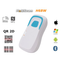 MobiScan H68W - portable lightweight mini 2D barcode scanner (connection via Bluetooth and RF wireless)