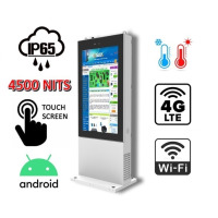 NoMobi Trex 55 v.5 - Anti-theft totem standing with a 55-inch touch screen, 4500 nits brightness, resistant to high temperatures (approx. 25 days delivery by rail)