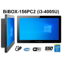 BiBOX-156PC2 (i3-4005U) v.1 - 15.6-calowy komputer panelowy z WiFi i standardem odporności IP65 z przodu urządzenia (2xLAN, 4xUSB)