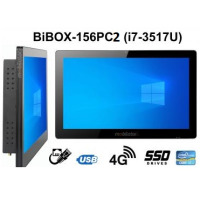 BiBOX-156PC2 (i7-3517U) v.4 - Wzmocniony panel komputerowy z IP65 (odporność woda i pył) z dyskiem SSD 256 GB, technologią 4G 