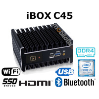 iBOX C45 v. 6 – rugged MiniPC with Intel Core Processor, USB 3. 0, RJ-45, Mini-DP, WiFi, HDMI, 32GB RAM and 512GB SSD M. 2