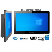BiBOX-185PC2 (i3-4005U) v.5 - Nowoczesny panelowy komputer z dotykowym ekranem, odpornością IP65, WiFi i rozszerzonym dyskiem SSD (512 GB)