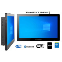 BiBOX-185PC2 (i3-4005U) v.6 - 8GB RAM Panelowy komputer z dotykowym ekranem, (praca na systemach: Windows 10 i Linux) WiFi, z dyskiem HDD (500 GB) oraz Bluetooth