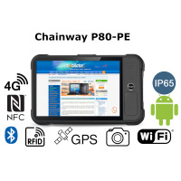 Chainway P80-PE v.5- Wytrzymały tablet z ochroną Gorilla Glass, aparatem tylnim 13Mpx i 5Mpx przednim, UHF RFID przednim (30-100cm zasięg)
