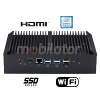 mBOX Q858GE v.2 - Industrial MiniPC with 8 GB RAM, an 128GB mSata SSD and WiFi