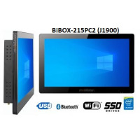 BiBOX-215PC2 (J1900) v.7 - Armored industrial panel with IP65 resistance standard and WiFi with 128GB SSD disk