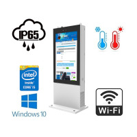 NoMobi Trex 55W v.6 - wodoodporny ekiosk multimedialny - 55 cali wyświetlacz Full HD, z regulacją temperatury wewnątrz obudowy, Windows 10 (dostawa morska - 2,5 miesiąca)