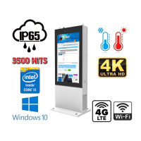 NoMobi Trex 55W v.8.1 - waterproof standing information totem with 55-inch sunlight-visible display (4500 nits brightness), 4K resolution, shipment by sea (approx. 2.5 months)