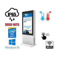 NoMobi Trex 55W v.9 - 55-inch standing totem with anti-theft alarm, 3500 nits touch screen (tempered glass) (shipment approx. 2.5 months by ship)