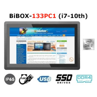BiBOX-133PC1 (i7-10th) v.1 - Wstrząsoodporny wzmocniony panel dotykowy z normą IP65, ultraszybkim procesorem Intel Core i7 i 4 GB RAM (1xLAN)
