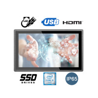 BiBOX-215PC1 (i5-10th) v.1 - Pancerny panel przemysłowy, z szybkim procesorem i5, o odporności potwierdzonej normą IP65 i dyskiem SSD (1xLAN, 4xUSB)