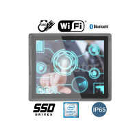 BiBOX-170PC1 (i5-10th) v.7 - Panel komputerowy dla chłodni z rozszerzonym dyskiem 128 GB SSD, z licencją Windows 10 PRO, oraz z WiFi i Bluetooth (1xLAN, 6xUSB)