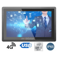 BiBOX-190WS-PC1 (i3-10110U) v.5 - A modern panel computer with a wide screen, IP65 resistance, 4G connectivity, a capacious 512 GB SSD and 16 GB RAM