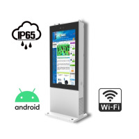 NoMobi Trex 75 v.0.1 - A modern advertising totem that meets the IP65 strength standard with a 75-inch display with a brightness of 2500 nits with the ANDROID system with delivery by sea - 2.5 months