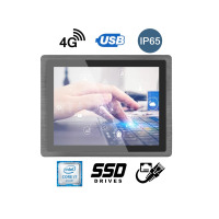 BiBOX-150PC1 (i7-10th) v.3 - Idealny dla przemysłu komputer panelowy wyposażony w superszybki procesor Intel Core i7, 4G, 8GB RAM oraz dysk SSD (256 GB)