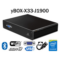 Industrial PC with reinforced enclosure for industrial applications 6xLAN, 512GB SSD, Bluetooth, MiniPC yBOX-X33-(6xLAN)-J1900 v. 4