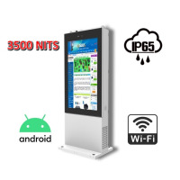 NoMobi Trex 86 v.0.2 - Antykradzieżowy totem stojący z 86-calowym wyświetlaczem o jasności 3500 nitów, odporny na deszcz i wysokie temperatury (ok. 2,5 miesiąca dostawy morskiej)