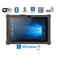 Emdoor I10J v.10 - Odporny 10-calowy tablet z systemem Windows 11 PRO, nowoczesnym ekranem dotykowym IPS, czytnikiem kodów 2D Honeywell, NFC, oraz złączem USB 3.0