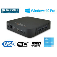 Polywell-J5040-NGC3 Pentium v.2 - Wydajny miniPC przemysłowy z nowoczesnym procesorem Pentium, 8GB RAM, 240GB SSD, portami 3x USB 3.0, 1x USB typu C, 1x Audio