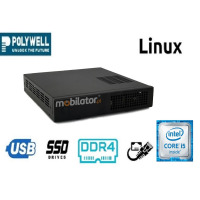 Polywell-HM170L4 i5 v.1 - Rugged idustrial miniPC computer iwith 240 GB SSD drive, i5 processor and four LAN ports, 