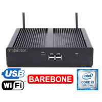 HyBOX TH55 - i3 Barebone - Wydajny bezwentylatorowy minikomputer z WiFi, nowoczesnym procesorem Intel Core i3, z wejściami 4x USB3.0, 4x USB2.0, 2xRJ45 Lan, 1xSIM 4G, 1x HDMI, 2x DP - odpowiedni do magazynu (3 LATA GWARANCJI)