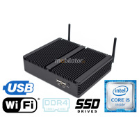 HyBOX TH5 - i5 v.3 - (3 YEAR WARRANTY) Reinforced - metal miniPC case (passive cooling) with Windows 10 Pro operating system (license), 512GB SSD drive, 16GB RAM, WiFi and Intel Core i5 processor