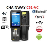Chainway C61-VC v.10 - Wielozadaniowy kolektor danych dla chłodni z procesorem Qualcomm, skanerem kodów kreskowych Newland oraz UHF RFID Impinj R2000