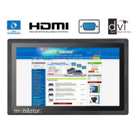 MoTouch 185 v.2 - Wzmocniony przemysłowy monitor dotykowy - norma IP65 na przednią część