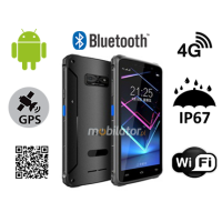 MobiPAD F2 v.2 - efficient data terminal with NFC, 2D code scanner, Wifi and Bluetooth, front and rear cameras and 5000mAh battery