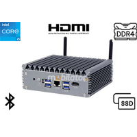 yBOX-X56-(6LAN)-I5 1135G7 v.1 Komputer Przemysłowy bezwentylatorowy, 8GB RAM,128GB SSD, 6 LAN