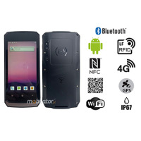 MobiPAD V20 v.8 - industrialny terminal danych wyposażony w moduł NFC, RFID LF 125k oraz skaner kodów 2D Zebra SE5500, 4GB RAM i 64GB ROM