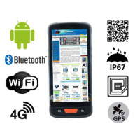 MobiPAD V9s v.6 - odporny terminal danych ze skanerem kodów 2D, przednią i tylną kamerą, 8-rdzeniowym procesorem i UHF RFID, Wifi, Bluetooth