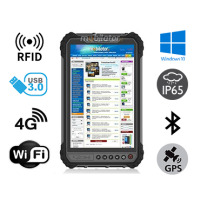 MobiPAD 9TS-J v.4 - wzmocniony tablet przemysłowy z modułem UHF RFID (zasięg do 4 metrów), Bluetooth, Wifi, 4G LTE, Windows 10, 4GB RAM i 64GB ROM