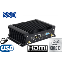 yBOX-X58 I3-10110U v.2 - MiniPC przemysłowy ze wzmocnioną obudową, wejściami USB, LAN, VGA i procesorem Intel i3-10110U, 4GB RAM, 128GB SSD, WiFi