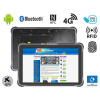 MobiPAD A311-R2 v.12 - fall- and dust-resistant industrial tablet, with UHF RFID (range 4 meters), fingerprint reader, high-accuracy GPS, NFC, Wifi and Bluetooth, 16GB RAM, 512GB ROM