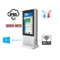 NoMobi Trex Hi43W v.2 - Weather-resistant information kiosk with 8GB RAM, heating system and fast Intel Core i5-7200U processor (approx. 2.5 months of delivery by ship)