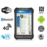 MobiPAD 9TS-5A v.3 - wytrzymały tablet przemysłowy z normą IP65, wyposażony w moduł NFC, 8 calowy ekran, Wifi i Bluetooth, 4GB RAM i 64GB ROM