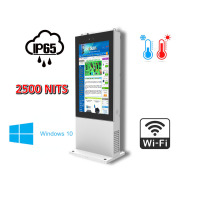 NoMobi Trex Hi65W v.1 - Multimedialny kiosk stojący z 65-calowym dotykowym wyświetlaczem o jasności 2500 nitów, systemem Windows 10, odporny na krzadzież (ok. 2,5 miesiąca dostawy statkiem)