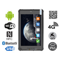 MobiPAD 8TS-5A v.3 - wytrzymały tablet przemysłowy z normą IP65, wyposażony w moduł NFC, skaner 2D Newland, system Android 11, Wifi, Bluetooth, 4GB RAM i 64GB ROM