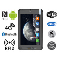 MobiPAD 8TS-5A v.6 - wydajny tablet dla przemysłu i logistyki, wyposażony w NFC, UHF RFID, moduł GPS o wysokiej dokładności, procesor 8 rdzeniowy, 4GB RAM i 64GB ROM