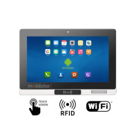Mobitouch 116AH-LF v.5 - Dust and water resistant for the front part (IP65) - touch panel fanless computer with RFID LF 125kHz radio scanner, 4G (SIM), WiFi6 module, 256GB eMMC and 8GB RAM