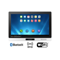 Mobitouch 156A-LF v.1 - Waterproof industrial panel computer for logistics applications - Android, HF 13.56Mhz, RFID 125 kHz, 15.6-inch screen
